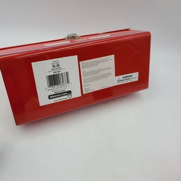 Coca Cola Metal Lunch Box Tin Collectible Red Wrench Toolbox 2 Bottles - Picture 6 of 7
